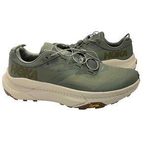 Hoka Transport GTX Men 11D Green Gore-Tex Cordura Vibram Sneakers 1133957F